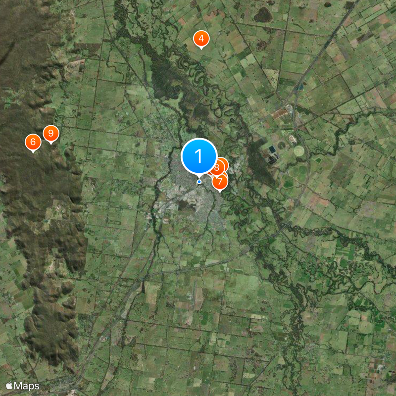 Wangaratta Map