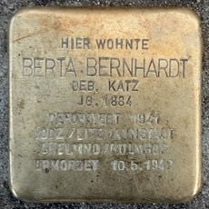 Stolperstein en memoria de Berta Bernhardt