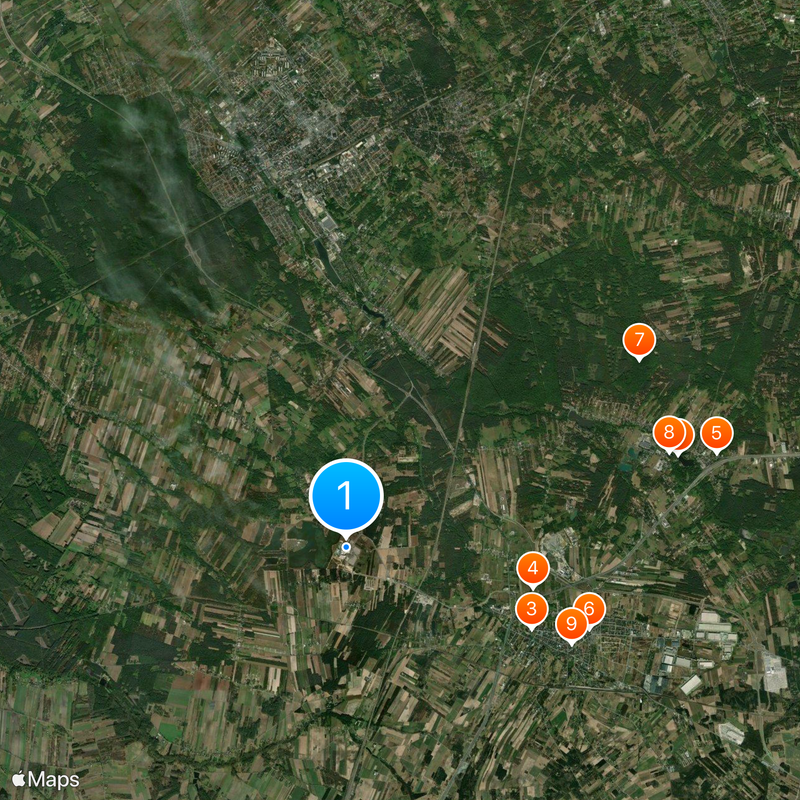 Suntago Park of Poland Map