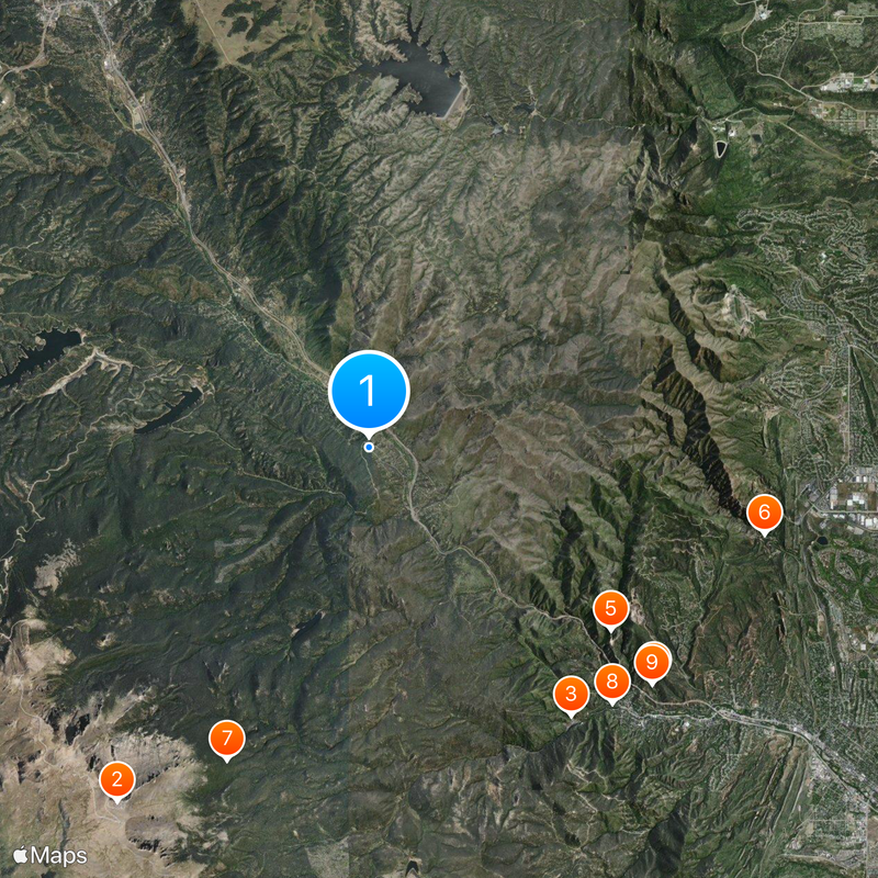 Pikes Peak Highway Map