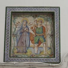 Ceramic panel of Our Lady of the Sorrows