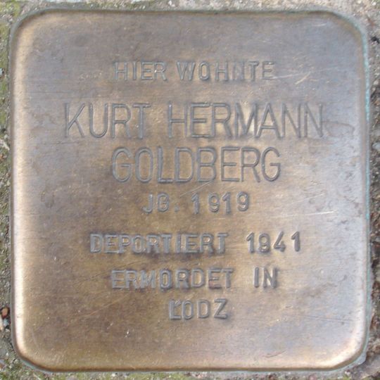 Stolperstein en memoria de Kurt Hermann Goldberg