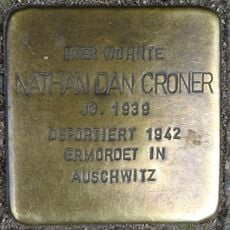 Stolperstein à la mémoire de Nathan Dan Croner
