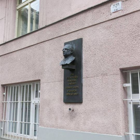 Pamětní deska Josefa Lady v Praze