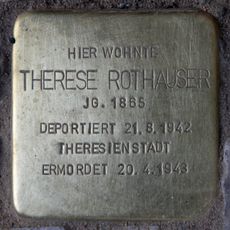 Stolperstein en memoria de Therese Rothauser