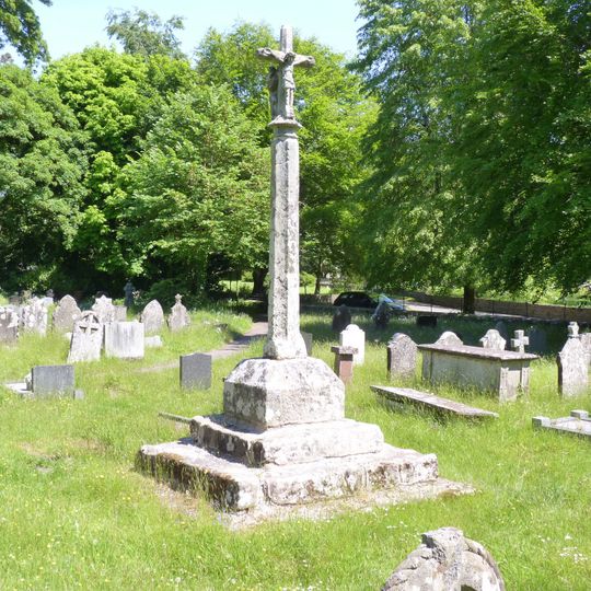 Preaching Cross in churchyard of St Teilo