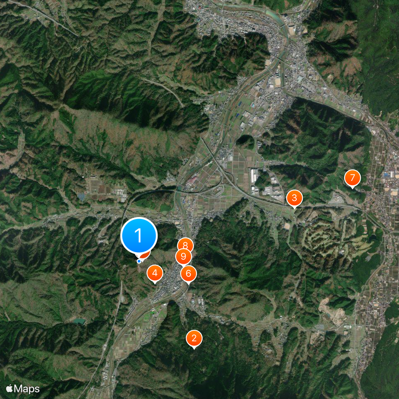 Château de Takeda Carte