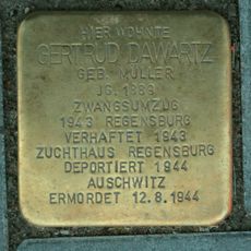 Stolperstein dedicated to Gertrud Dawartz