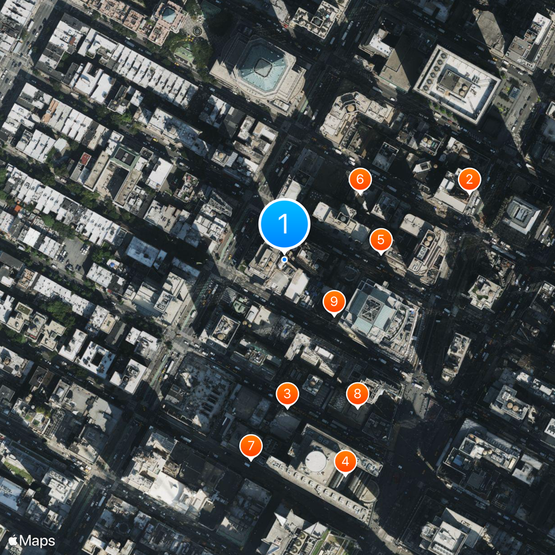 Samuel J. Friedman Theater Mapa
