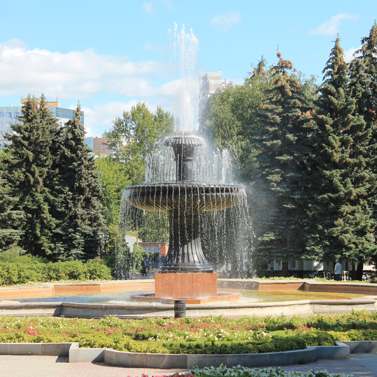 Фонтан в дендропарке