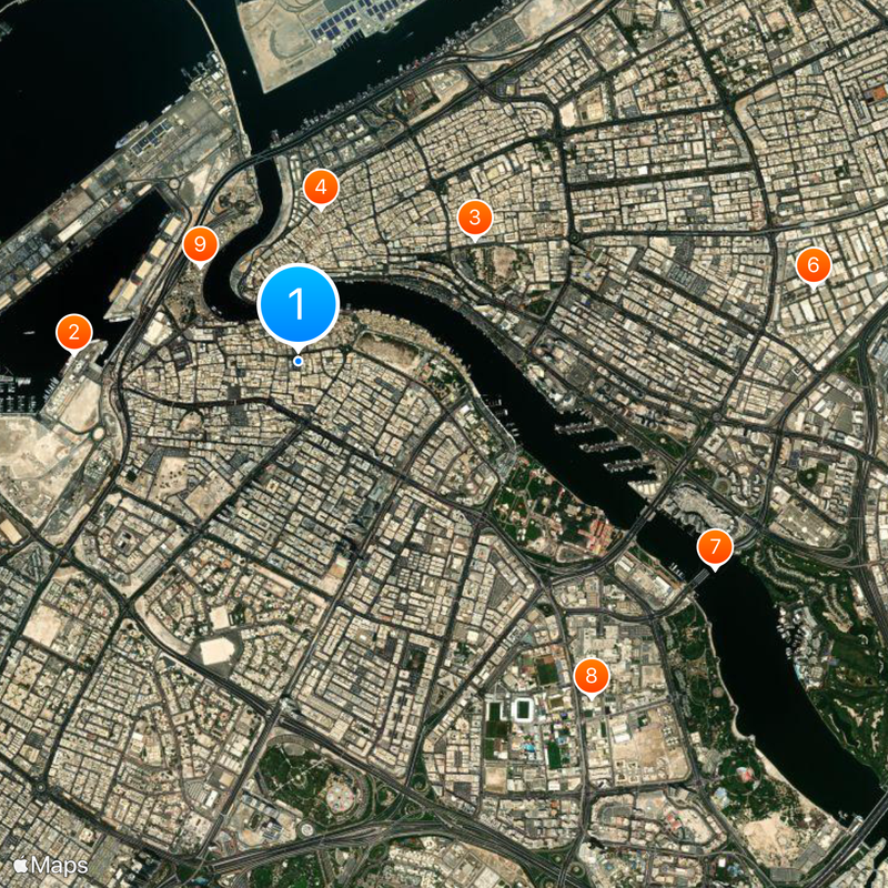 Dubai/Bur Dubai Karte