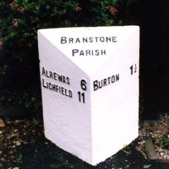 Milepost, near Branston Depot, Paget School
