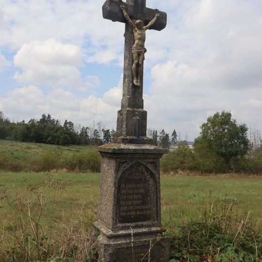 Kamenný kříž u silnice jižně od Stříteže