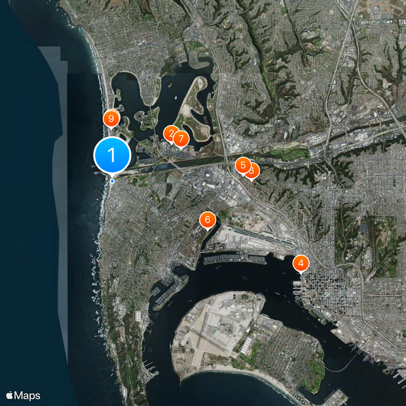 Ocean Beach Map