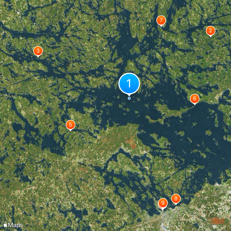 Pojezierze Fińskie Mapa