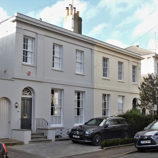 Numbers 3 And 4 With Attached Area Railings And Walls