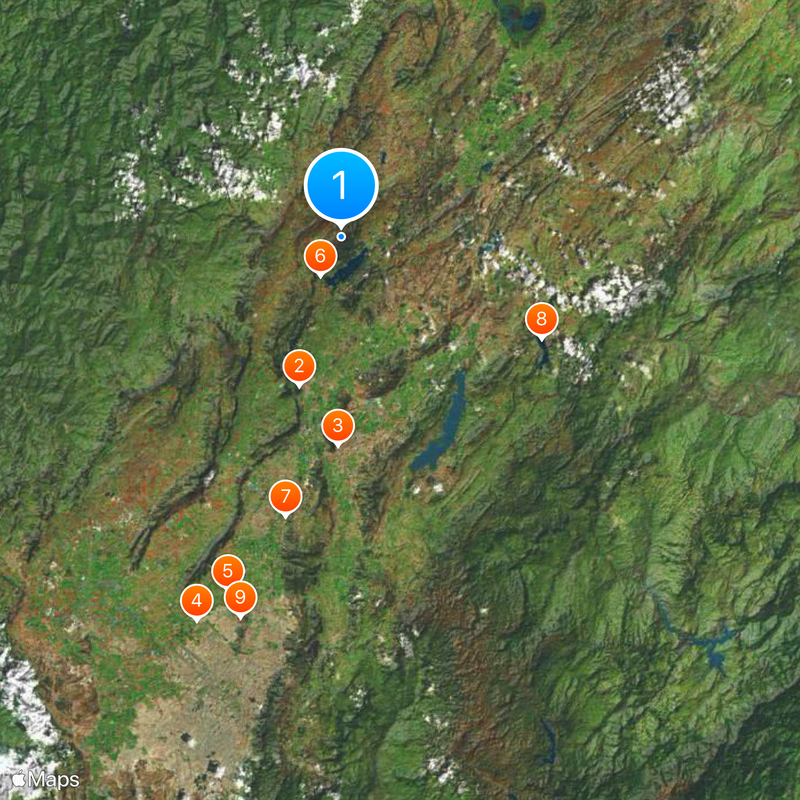 Bogota savanna Map