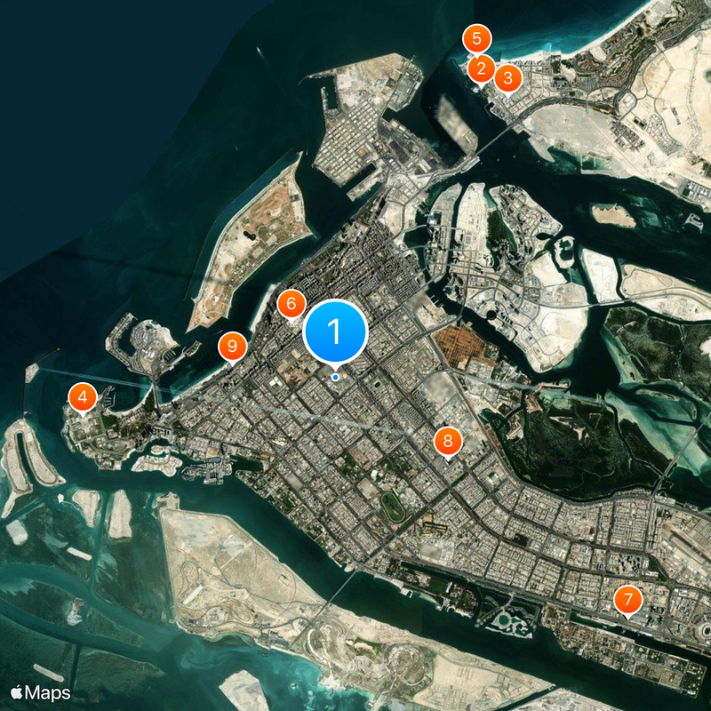 Cleveland Clinic Abu Dhabi Map