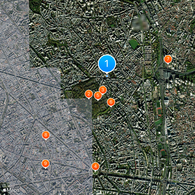 20e arrondissement de Paris Carte