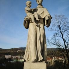 Statue of Saint Anthony of Padua on the Cloak Bridge in Český Krumlov