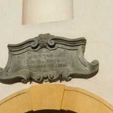 Pamětní deska na kapli svaté Anny v Lokti