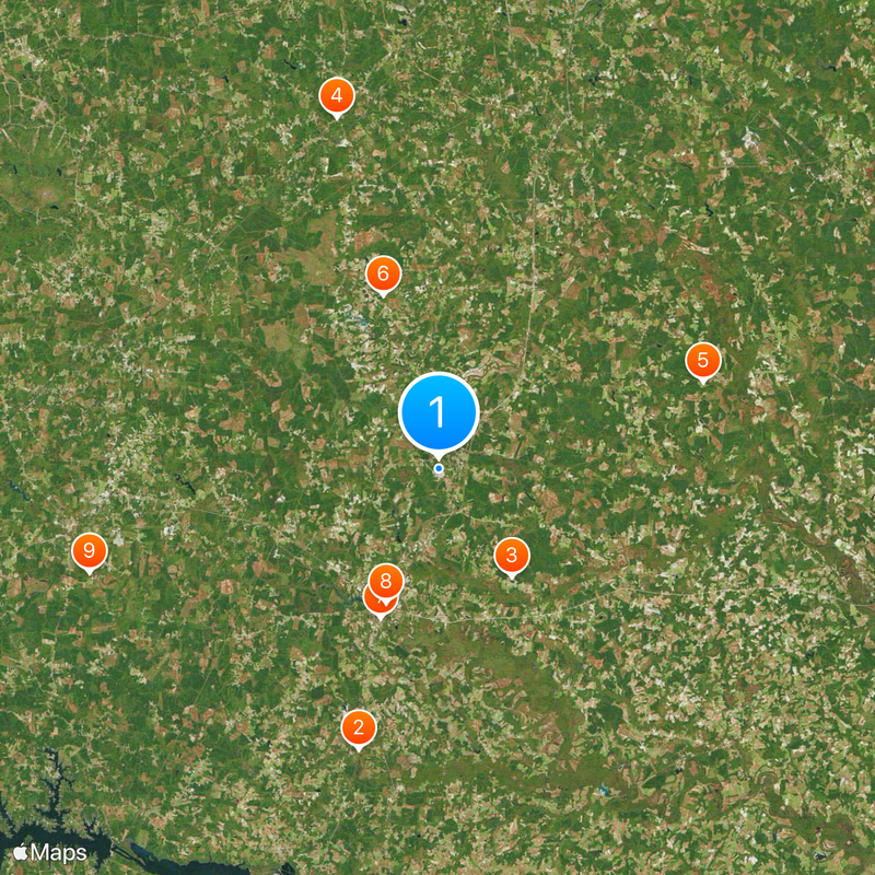 Greensville Correctional Center Karte