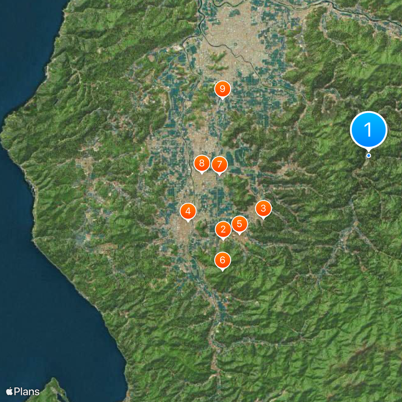 Echizen Province Map