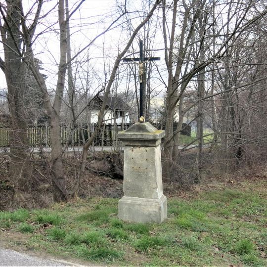 Kříž u Křížového potoka v Bílém Kostele nad Nisou