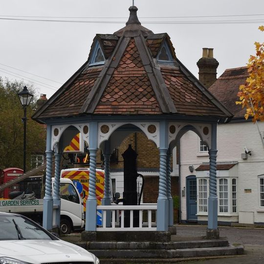 Pump On Island In Road