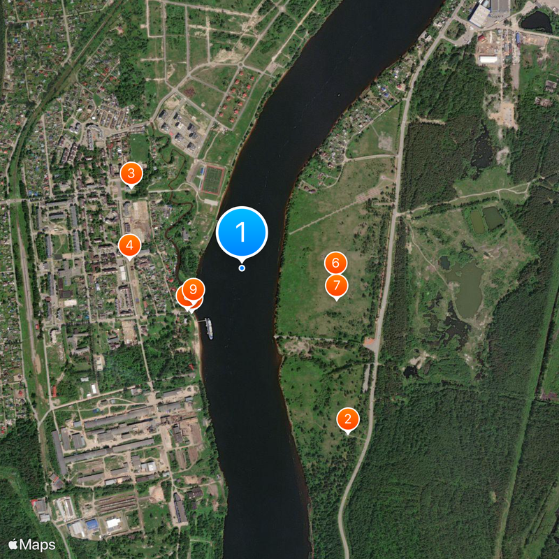 Nevsky Pyatachok & Nevskaya Dubrovka Map