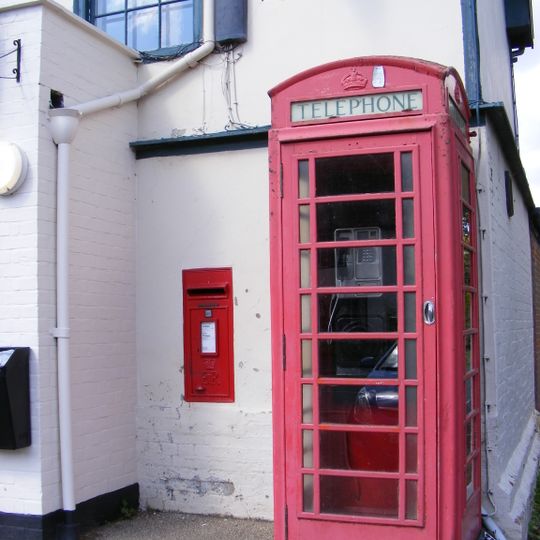 K6 Telephone Kiosk Outside Post Office