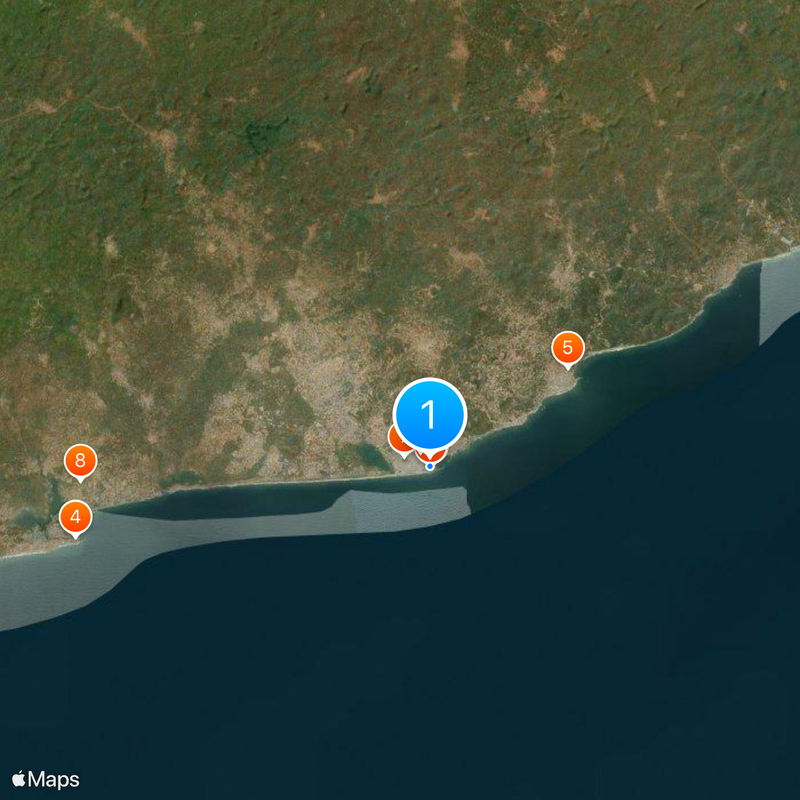 Castillo de la Costa del Cabo Mapa