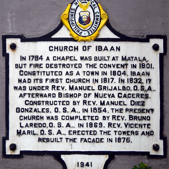 Church of Ibaan historical marker