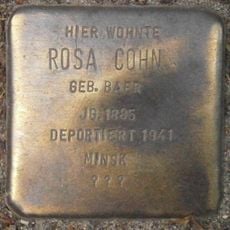 Stolperstein en memoria de Rosa Cohn