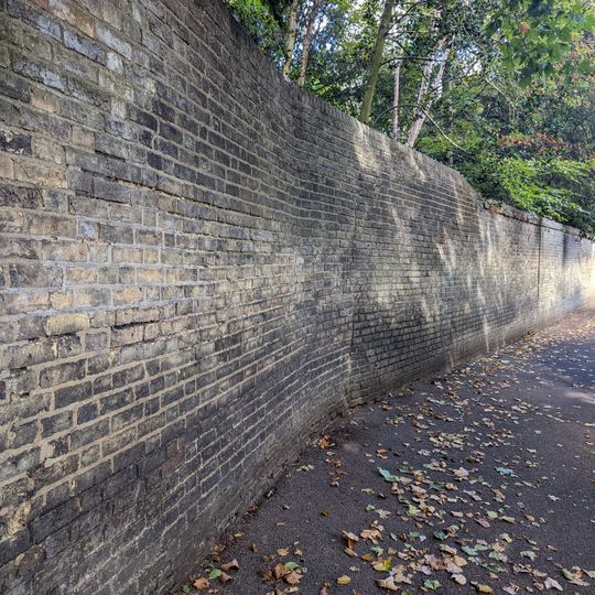 Christ's College, Wall Bounding The Fellows' Garden On East Side And Fronting Miltons Walk