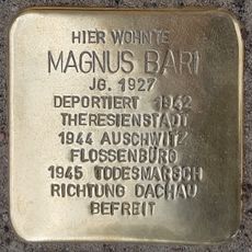 Stolperstein dedicated to Magnus Bari
