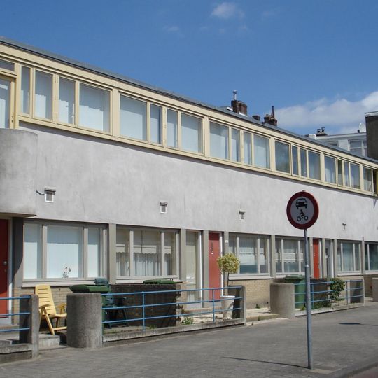 Kubusvorminge eengezinswoningen in de Kiefhoek