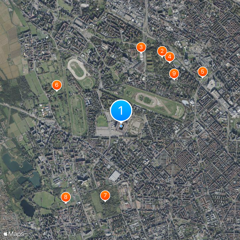 Giuseppe Meazza Stadium Map