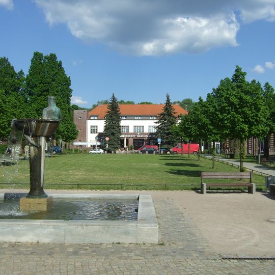 Bahnhofsanlage Wandlitzsee mit dem Strandbadbereich