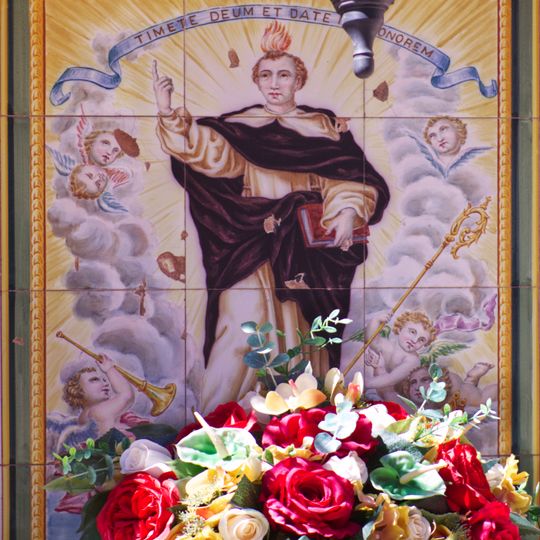 Ceramic panel of Saint Vincent Ferrer