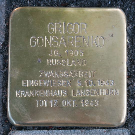 Stolperstein für Grigor Gonsarenko