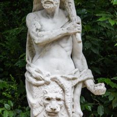 Figure Of Bacchus With A Panther, At South Lawn, At Anglesey Abbey