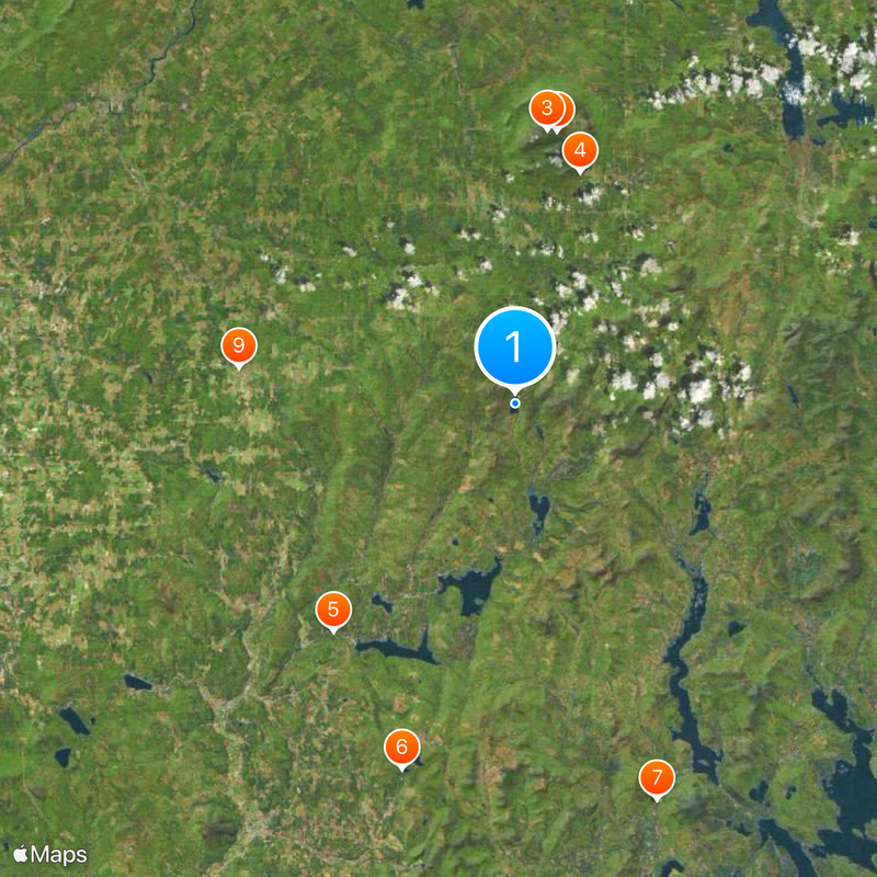 Río Connecticut Mapa