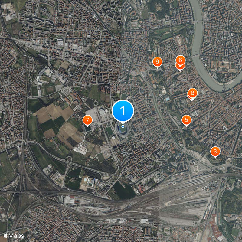 Stadio Marcantonio Bentegodi Map