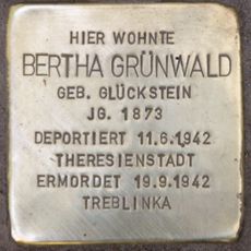 Stolperstein en memoria de Bertha Grünwald