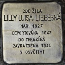 Stolperstein à la mémoire de Lilly Luisa Liebesná