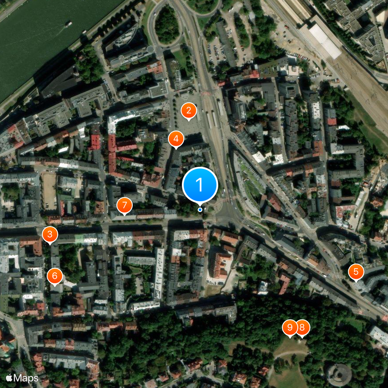 Kraków Ghetto Map