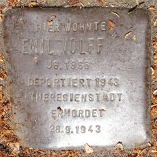 Stolperstein dedicated to Emil Wolff