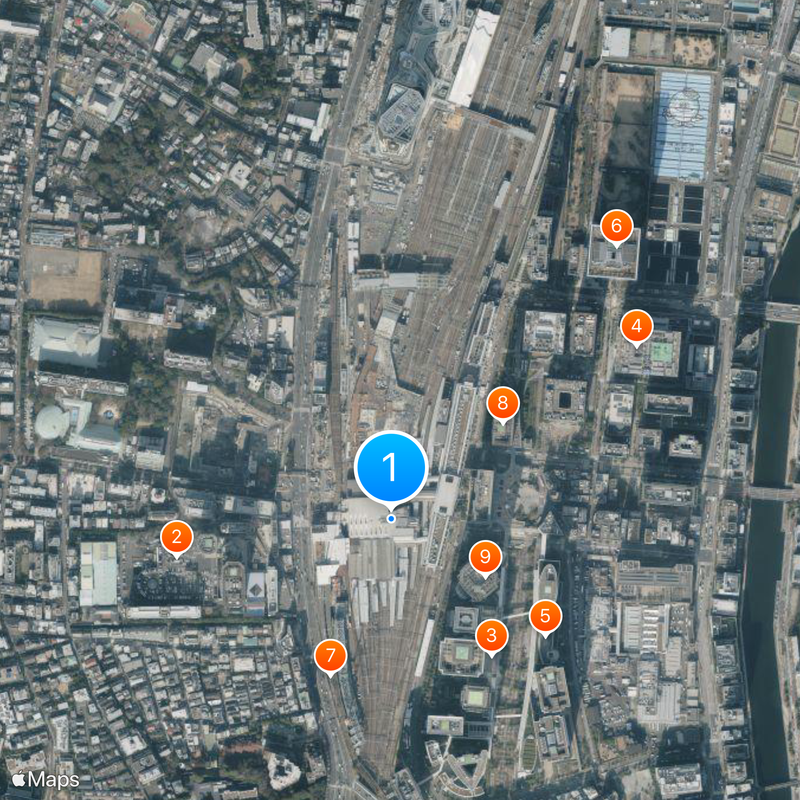 Shinagawa Station Map