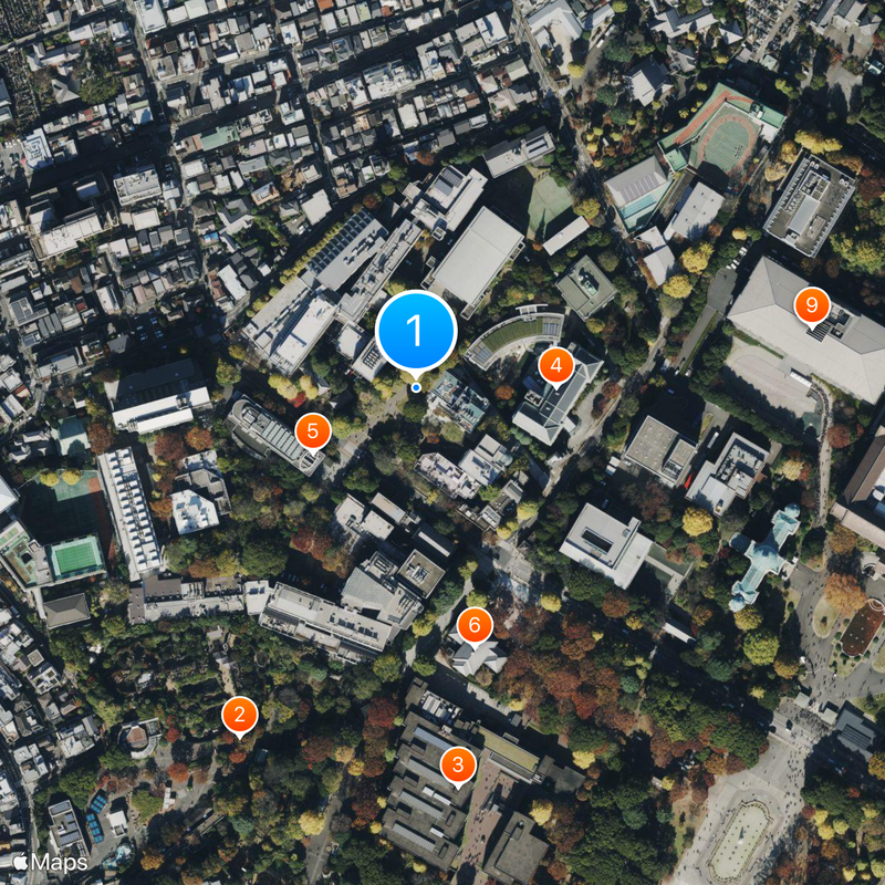 Tokyo University of the Arts Map